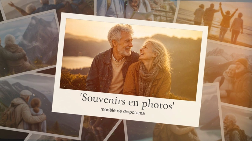 Modèle de diaporama 'Souvenirs en photos'