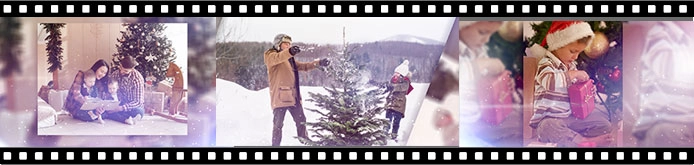 Modèle de diaporama 'Particules blanches'